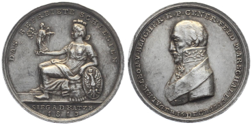 1813 SIEG A D KATZB - DAS BEFREITE SCHLESIEN - geb. 16. Dez. 1743 * ALBR. LEOP. VON BLÜCHER K.P.GENER. FELD MARSCHALL
